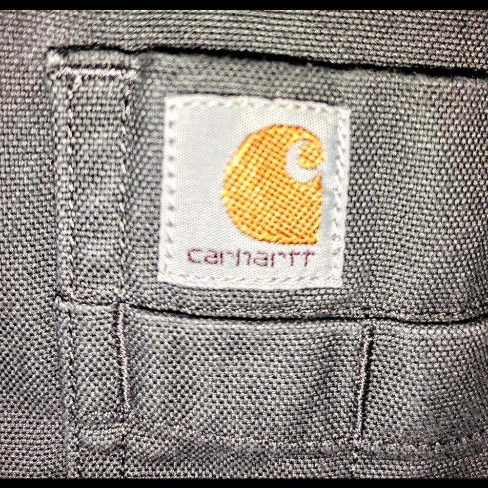 CARHARTT Men's Plain Shirt Grey Size L - Picture 2 of 5